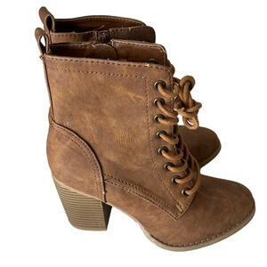 Curfew Kim Ankle Boots Brown Size 6